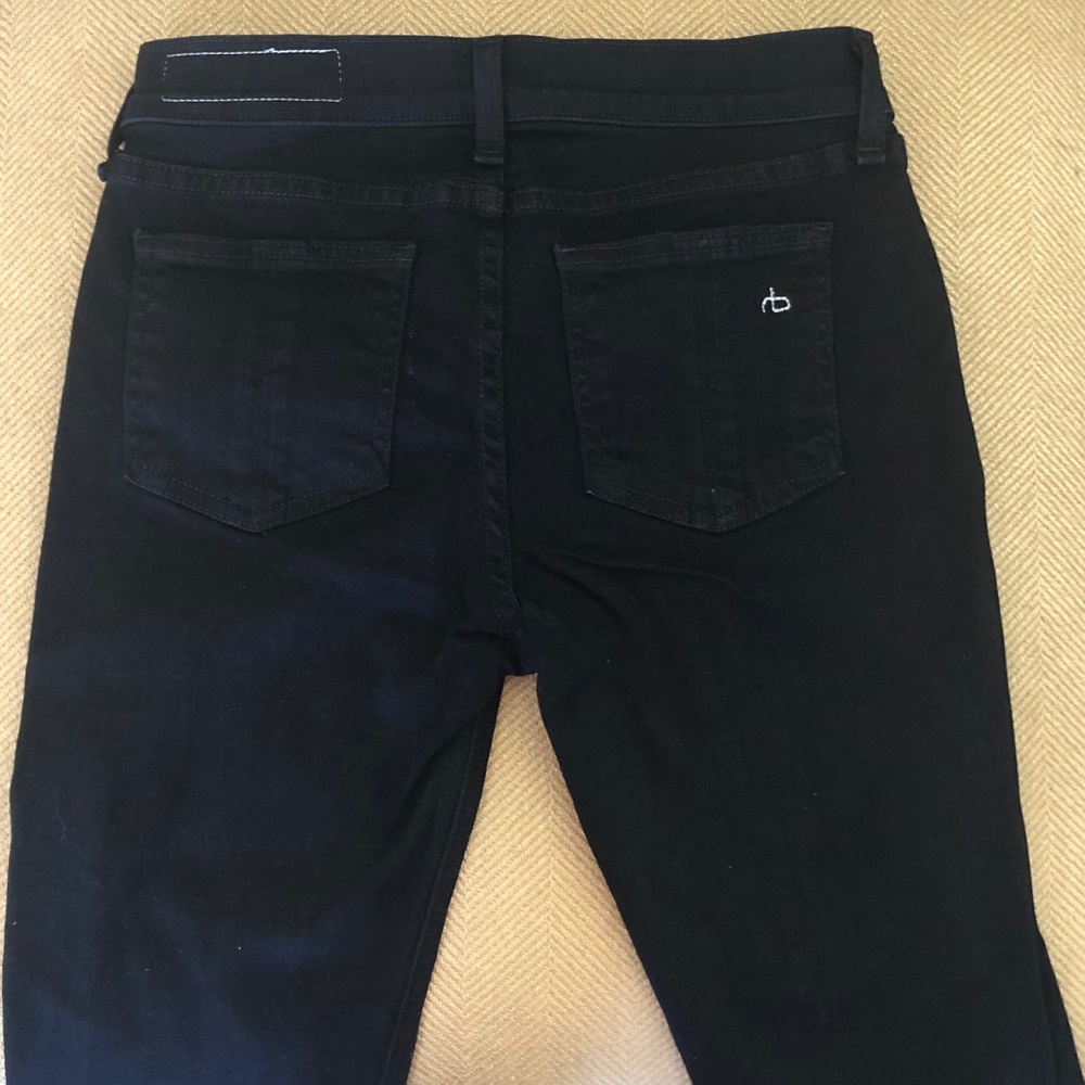 Rag and Bone skinny black jeans 25 EUC